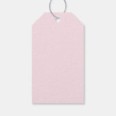 Chique Pensioen Partij Roze Goud Agaat Custom Cadeaulabel (Achterkant)