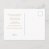 Chique Pensioen Partij Roze Goud Agaat Uitnodiging Briefkaart (Achterkant)