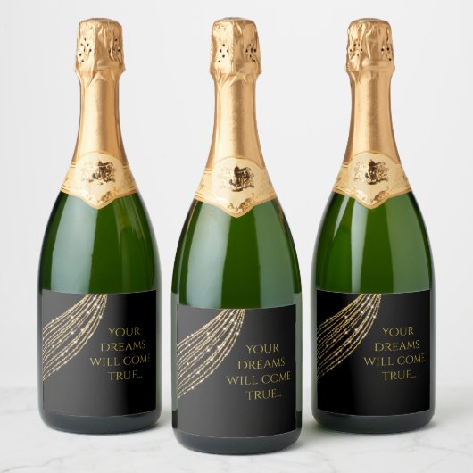 Chique Personaliseer fles Mousserende wijn Label Sparkling Wijnetiket (Flessen)