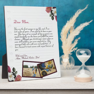 Chique Persoonlijke Liebesbrief Handgeschreven & F Fotoplaat