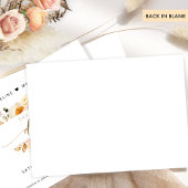 Chique Perzik en Crème Bloemen Bruiloft Save The D Date