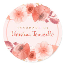 Chique Perzik Gouden Bloem Handgemaakt Door Gepers