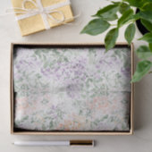 Chique perzik lila lavendel bloem bruiloftsborrel tissuepapier (Geschenk)