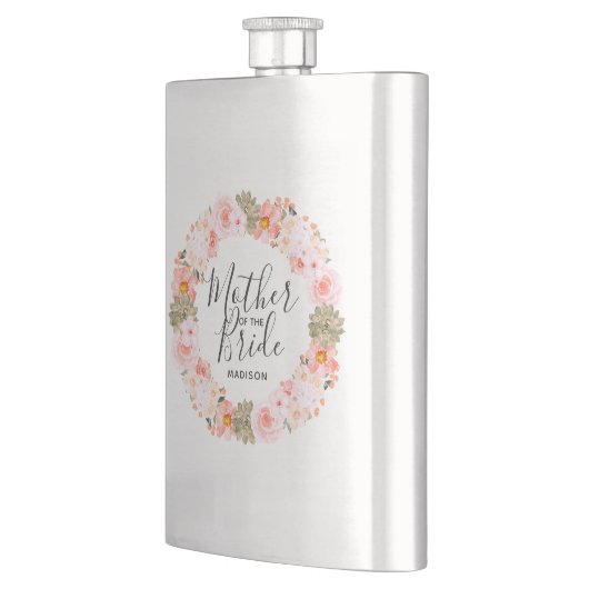 Chique Perzik Mint Bloemenkrans Moeder van de brui Flacon (Links)