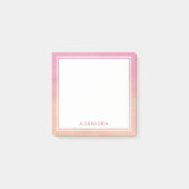 Chique perzik roze blush stijlvol dromerig modern  post-it® notes (Voorkant)