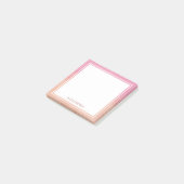 Chique perzik roze blush stijlvol dromerig modern  post-it® notes (Schuin)