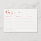 Chique perzik roze eiffel toren Vrijgezellenfeest Informatiekaartje (Achterkant)