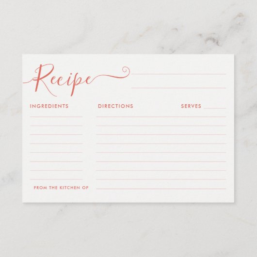 Chique perzik roze eiffel toren Vrijgezellenfeest Informatiekaartje (Achterkant)