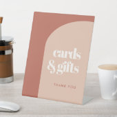 Chique perzik terracotta boog Kaarten & Geschenken Reclamebord Met Voetstuk (Insitu)