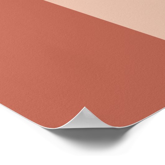 Chique perzik terracotta boog Oh Baby Welkom Poster (Hoek)