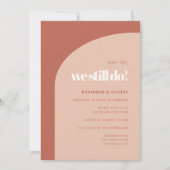 Chique perzik terracotta boog We doen nog steeds v Kaart (Voorkant)