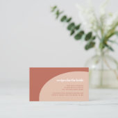 Chique perzik terracotta Vrijgezellenfeest Recepte Informatiekaartje (Staand voorkant)