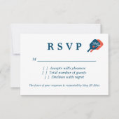 Chique pickleball bruiloft RSVP-antwoordkaarten RSVP Kaartje (Voorkant)
