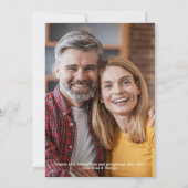 Chique Pickleball "Joy" White Christmas Foto Feestdagenkaart (Achterkant)