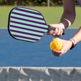 Chique Pickleball Paddle met Opvallend Streepdesig