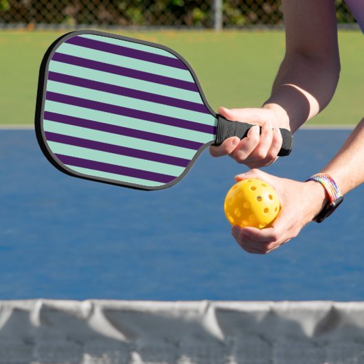 Chique Pickleball Paddle met Opvallend Streepdesig (Insitu)