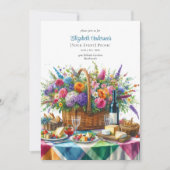 Chique Picknick Feest Verjaardag Pensioen Baby Bru Kaart (Voorkant)