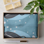 Chique Pinguïn Icy Blue Tissuepapier (Geschenk)