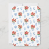 Chique Poinsettia Vakantie Huwelijksjubileum Feest Kaart (Achterkant)