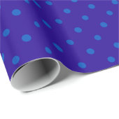 Chique Polka Dot Wrapping Papier: Twee Blues Cadeaupapier (Rol Hoek)