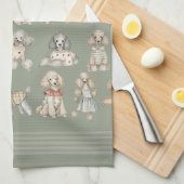 Chique Poodle Doodle Hond Theedoek (Quarter Fold)