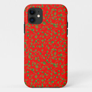 Chique Poppy Buds op Rood, iPhone 5/5s Xtreme Hoes