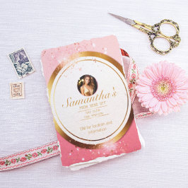 Chique Powder Roze en Goud  Prom Flyer