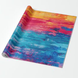 Chique Premium Whimsical Monogram Meisjesuitstap F Cadeaupapier