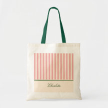 Chique Preppy Pastel Roze Streep