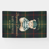 Chique Preppy Teddydragers Babyborrel Spandoek (Horizontaal)