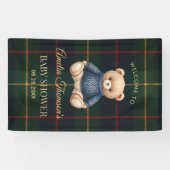 Chique Preppy Teddyshower Spandoek (Horizontaal)