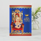 Chique Prince Baby Borrel Kaart (Staand voorkant)