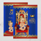 Chique Prince Baby Borrel Kaart (Voorkant / Achterkant)