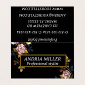 Chique  professioneel Gevouwen Visitekaartje (Buitenkant ongevouwen)