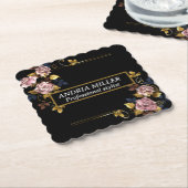 Chique professioneel Gevouwen Visitekaartje Kartonnen Onderzetters (Gebogen)