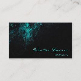 Chique professionele artistieke abstract zwart visitekaartje