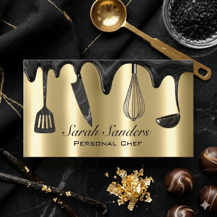 Chique professionele persoonlijke chef catering go visitekaartje
