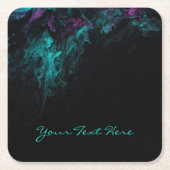 Chique professionele zwart artistiek kartonnen onderzetters (Voorkant)