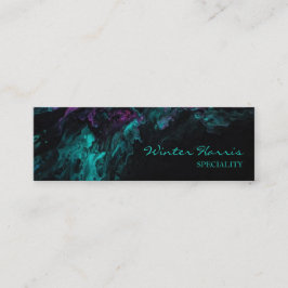 Chique professionele zwart artistiek mini visitekaartje