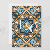 Chique Psychedelische Zomer Groovy Kaart (Achterkant)