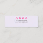 Chique Quartz Crystal Regenboog Oorbel Sieraden Ho Mini Visitekaartje (Achterkant)