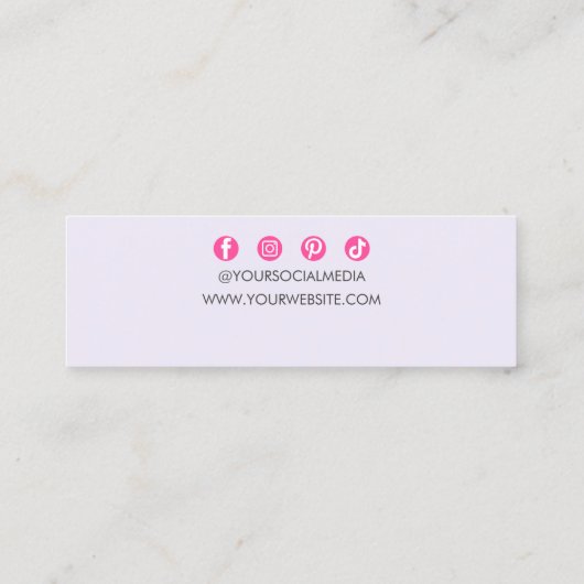 Chique Quartz Crystal Regenboog Oorbel Sieraden Ho Mini Visitekaartje (Achterkant)