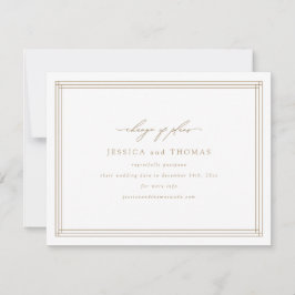 Chique raam bruiloft uitstel wijzig de datum aankondiging