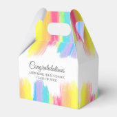 Chique Rainbow Proficiat Graduation Party Bedankdoosjes (Voorkant Zijde)
