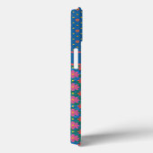 Chique Rangoli Bloemen Polka Dots op Blauwe iPad C Case-Mate iPhone Case (Achterkant / Rechts)