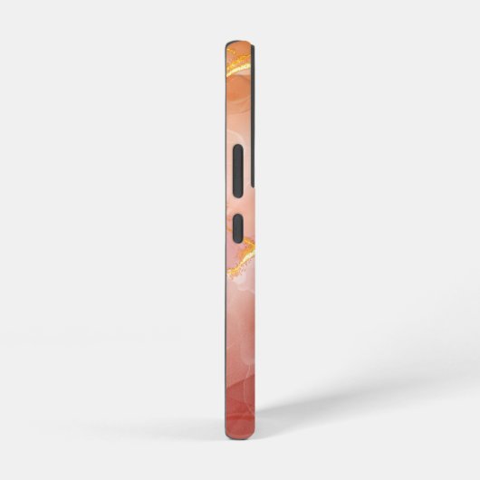 Chique Red en Gold Agaat Monogram Samsung Galaxy Hoesje (Rechterkant)