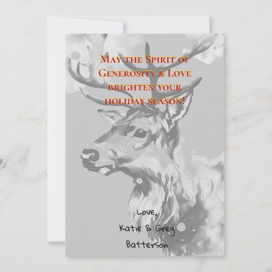 Chique rendier Classic Fun Christmas (Achterkant)