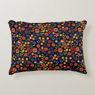 Chique Retro Bloemendruk Custom Accent Kussen