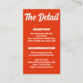 Chique Retro Bruiloft Details Behuizing Kaart (Voorkant)