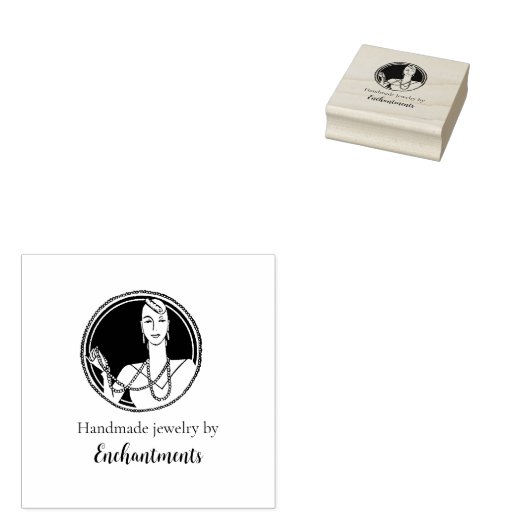 Chique Retro Charms Handgemaakte Sieraden Delights Rubberstempel (Gestempeld)